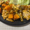 亜矢＊'s cooksnap of when they made かぼちゃとしめじのガーリックバター炒め.