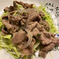 Lilysuke's cooksnap of when they made ニラ入り塩だれの豚こま炒めと春キャベツ☆.
