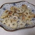 きらり流れ星's cooksnap of when they made 簡単　レンコンのごま油炒め.