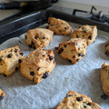 閑人舎's cooksnap of when they made 簡単サクサク☆チョコチップスコーン.
