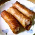 三毛猫ちこ's cooksnap of when they made 春巻きの皮＆ウィンナーで簡単おつまみ♪.