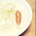 みしりん's cooksnap of when they made 味噌＆クリチでウインナーのミルクスープ♪.