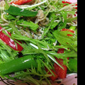 たけみずりん's cooksnap of when they made 九条ネギと水菜とじゃこのサラダ.