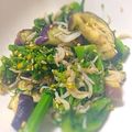 Mairuc's cooksnap of when they made 菜の花とナスのゴマポン酢和え.