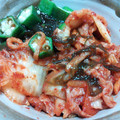 tomomi:k's cooksnap of when they made もずく酢とオクラのキムチ和え.