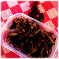 poppys's cooksnap of when they made ごぼうとひじきの煮物.