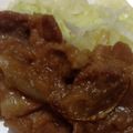 プートン's cooksnap of when they made 生姜焼きwithすりりんご☆.