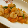 反省堂書店（のぐち）'s cooksnap of when they made えびとピーマンのトマト炒め.