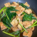 やよい・M's cooksnap of when they made 小松菜と油揚げの煮浸し.