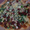 わたるんママ's cooksnap of when they made ♔すき焼き牛肉とごぼうのネギのせピザ♔.