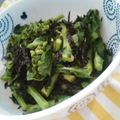memgeg's cooksnap of when they made 菜の花の梅ひじき和え.