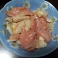ＹＯＫＯちゃん's cooksnap of when they made 醤油麹のおつまみ♪サーモンクリチ新玉葱.