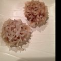 kazusaki's cooksnap of when they made ひな祭り＆お祝いに♪紅白もち米蒸しだんご.