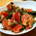 悠さんママ's cooksnap of when they made さわやか〜*☆ﾄﾏﾄとわかめのサラダ☆.