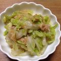 しもっこ's cooksnap of when they made 白菜とツナ缶でサラダ風.