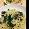 たかたけしゅん's cooksnap of when they made 簡単☆ほうれん草とベーコンの和風パスタ.