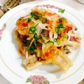めぐみるく、's cooksnap of when they made イカ一夜干のイカフリッターチリソースかけ.