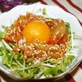 Satoco❋'s cooksnap of when they made 超簡単！ユッケ風かいわれキムチ.