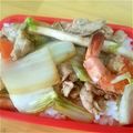 ＴＥＤまま's cooksnap of when they made 豚肉と白菜の中華丼★オイスター風味 簡単.