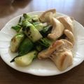 kaetzchaen's cooksnap of when they made 蕾菜と塩麹茸のにんにく炒め.