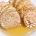 みくちん＊°'s cooksnap of when they made 油揚げと鶏ごぼうのくるくる煮.