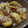 spacecake's cooksnap of when they made 栗とさつまいも 秋味おこわ.