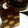 juju18's cooksnap of when they made ❤♡amore mio❤♡～薔薇の咲く~ダミエの生チョコケーキღ バレンタインღ.