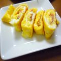 とーみママ's cooksnap of when they made ベーコンとチーズの卵焼き.
