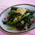 ピンクのたまご's cooksnap of when they made 超簡単！ほうれん草のおひたし☆天かす入.