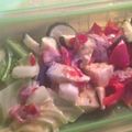 sharana's cooksnap of when they made ＊ルクエ＊キャベツのトマけちゃチーズ蒸し.
