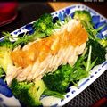 chiantiaki's cooksnap of when they made フライパン蒸し鶏のマーマレード味噌ドレ.