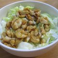 daikanon's cooksnap of when they made ✿レタスと鶏皮でボリュームサラダ✿.