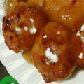 haruboomam's cooksnap of when they made 鶏つくねの和風あん大葉風味.