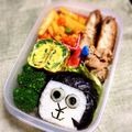 ひめポ's cooksnap of when they made キャラ弁☆オカザえもんのおにぎり.