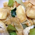 Bact．'s cooksnap of when they made 減塩レシピ☆チンゲンサイと油揚げの炒め物.