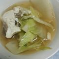 minaminho's cooksnap of when they made 簡単♪キャベツと豆腐のスープ.