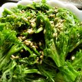 Satoco❋'s cooksnap of when they made 和みの味☆わさび菜の昆布茶おひたし.
