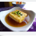 NAGANO久留米's cooksnap of when they made 揚げだし風焼き豆腐.
