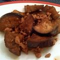 ゆみなっつ☆'s cooksnap of when they made 簡単★茄子と豚挽き肉の生姜焼き風炒め.