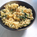 チュラ６６'s cooksnap of when they made ほうれん草とそぼろの炊き込みご飯.