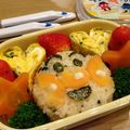 ミンミンキッチン's cooksnap of when they made お弁当に 人参克服 アンパンマンおにぎり.