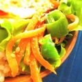ニコニコまっきー's cooksnap of when they made 減塩☆ピーマンと人参の塩炒め.