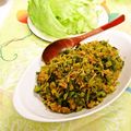 ちわここ's cooksnap of when they made セロリの葉のカレー風味そぼろご飯.