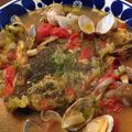 kally105's cooksnap of when they made カレイと茸のアクアパッツァ.