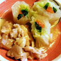 whiterabbit's cooksnap of when they made 鶏の治部煮　白菜巻き添え.