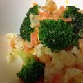 yummy?'s cooksnap of when they made 海老、ブロッコリー、人参、玉葱の卵サラダ.