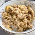 HaRuC0Ma's cooksnap of when they made ごはんがすすむ!!甘辛ミンチの卵とじ.