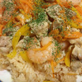 毎日不器用's cooksnap of when they made 簡単♡炊飯器で失敗しないパエリア.