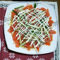 わかべこ's cooksnap of when they made パーティにお勧め☆サーモンのカルパッチョ.