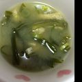 ぽよみ♡'s cooksnap of when they made 茎ワカメのおみそ汁.